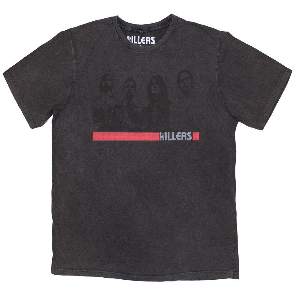 The Killers - Band Photo Mono Heren Tshirt - Grijs